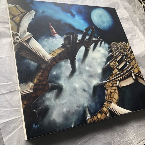 Twisted Moon Limited Edition Canvas Giclée Print (51 x 51 cm) - Image 8